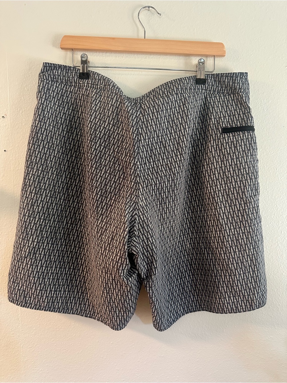 Patagonia Black & White Geometric Swim Board Shorts - Picture 3 of 5